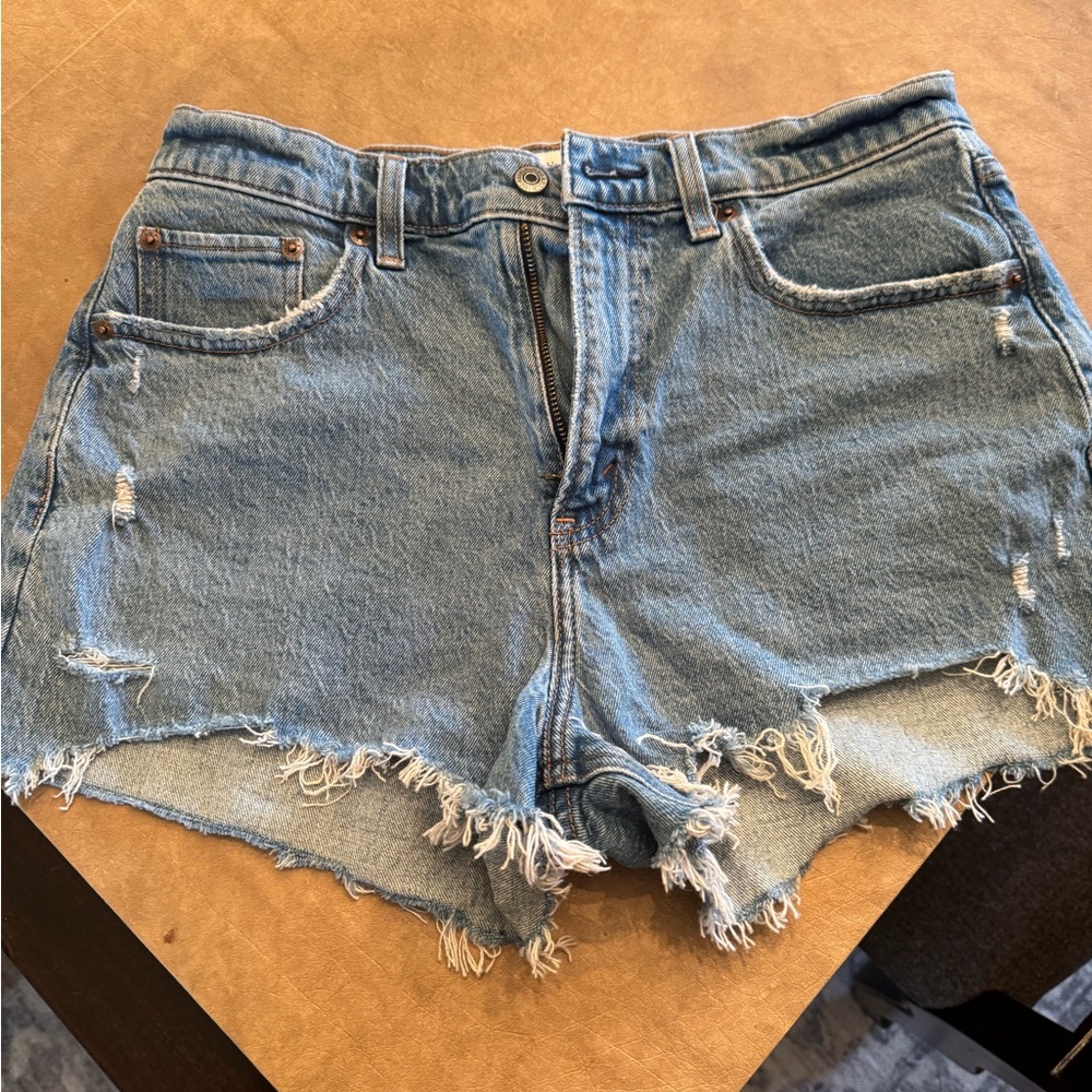 AF curve love high waisted denim shorts
